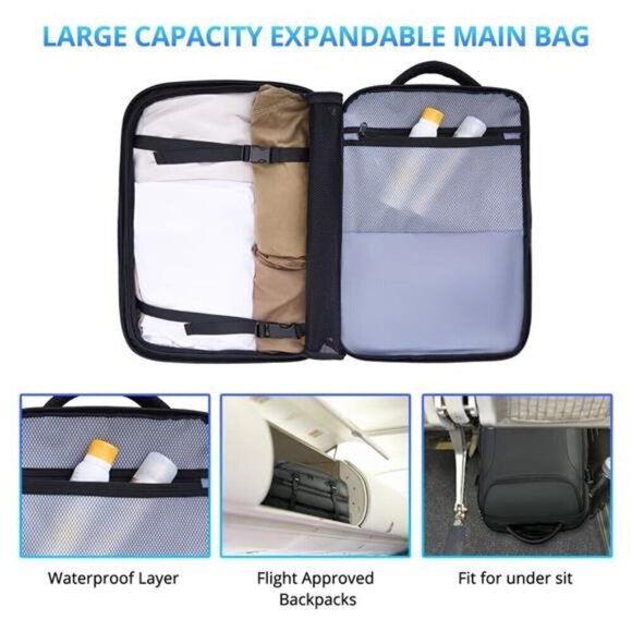 Premium 50L Expandable Travel Backpack for Men Carry-on main image 5